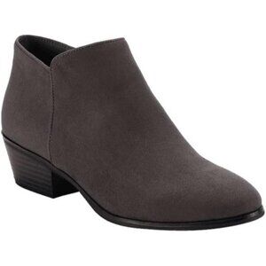 Style & Co. Wileyy Fashion  Ankle Booties Women's Charcoal Microsuede Size 5.5M